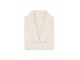 Peignoir col châle écru homme ou femme 100% coton 385g/m2