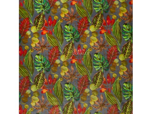 Tissus BAHAMAS velours imprimés collection Caribbean