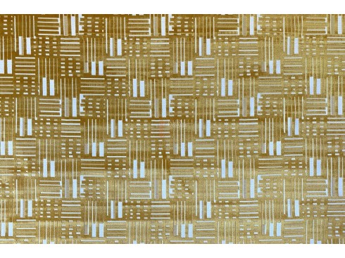 Tissus Tribeca motifs velours sur fond chenillé.