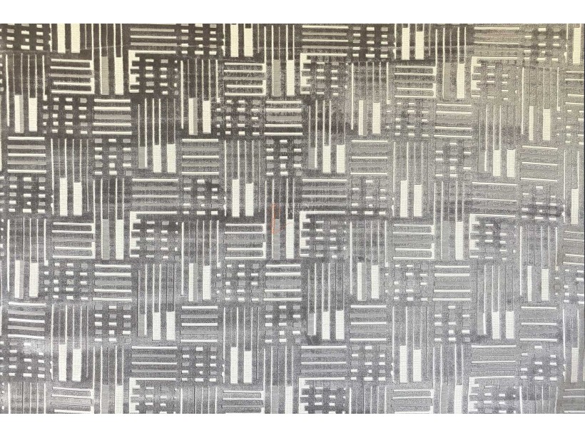 Tissus Tribeca motifs velours sur fond chenillé.