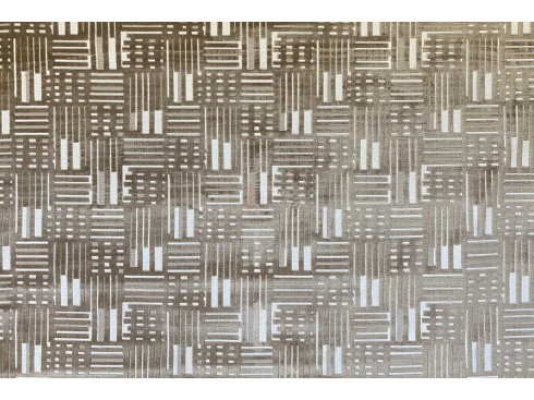 Tissus Tribeca motifs velours sur fond chenillé.