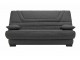 Banquette Clic-Clac tissu gris anthracite avec matelas BULTEX ép. 14cm