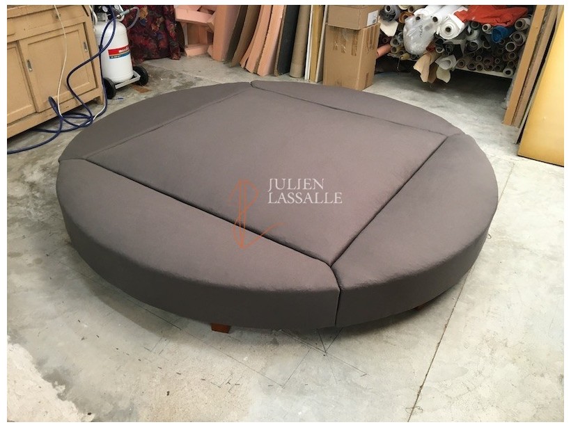 Sommier tapissier rond fabrication artisanale
