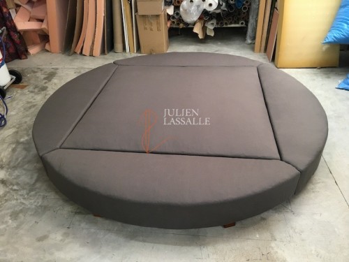 Sommier tapissier rond fabrication artisanale