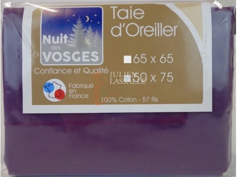 Drap 2 personnes NUIT DES VOSGES 270 x 325 cm uni 100% coton