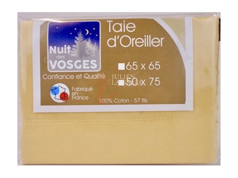 TAIE OREILLER 65X65 cm Lot de 2 Dreamzie - 100% Coton Jersey 150