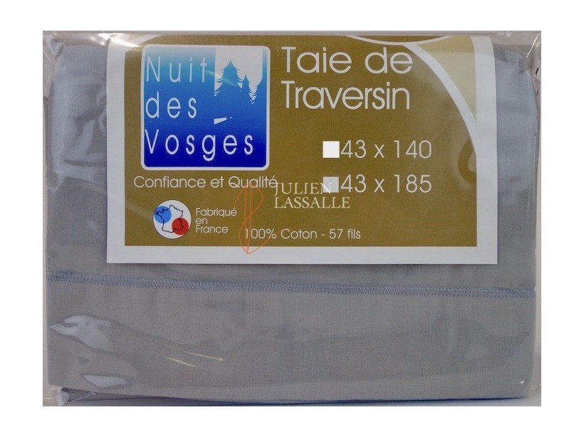 Housse protège traversin (traversin 140 cm) - 100% coton - France