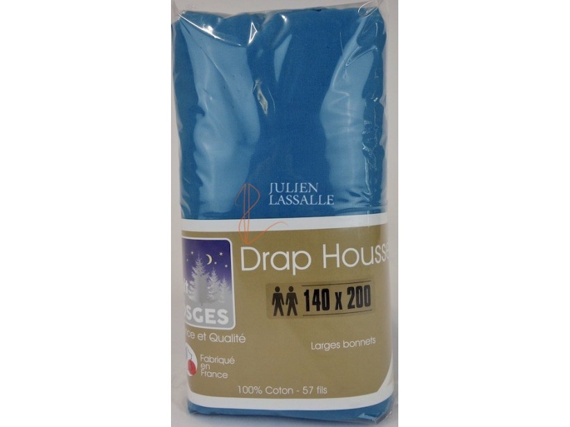 Drap housse bleu marine pour matelas clic-clac bonnet 20 cm 130x190