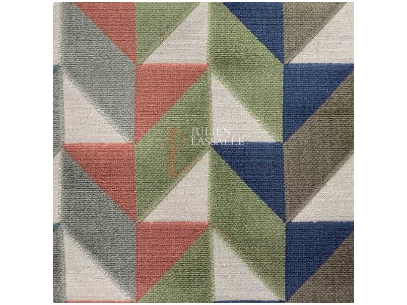 Tissu SACRAMENTO velours à motifs sur fond jacquard - Chanée Deschmaker