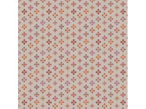 Tissu FLOWER LOVE motifs brodés sur fond de toile - Jab