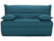 Banquette BZ christiana 140 essentiel tissu bleu canard A97, matelas 140x190 cm ép. 9 cm