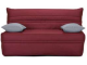 Banquette BZ christiana 140 essentiel tissu bordeaux chiné A995/A996, matelas 140x190 cm ép. 9 cm