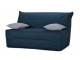 Banquette BZ City essentiel tissu bleu pétrole A972, matelas 140x190 cm ép. 12 cm