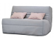 Banquette BZ CARACOL essentiel tissu gris clair A996/A970, matelas 140x200 cm ép. 15 cm