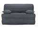 Banquette BZ BORNEO essentiel tissu gris A968, matelas BULTEX 140X200 cm ép. 15 cm