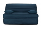 Banquette BZ BORNEO essentiel tissu bleu petrole A972, matelas BULTEX 140x200 cm ép.15 cm