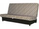 Banquette Clic-clac tissu gris clair avec matelas SOFAFLEX ép. 11cm