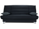 Banquette clic-clac tissu gris anthracite avec matelas STARBED ép. 13cm
