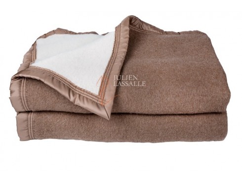 Couverture Polaire Teddy 240x300 Cm - Très Chaud, 100% Polyester, Sable