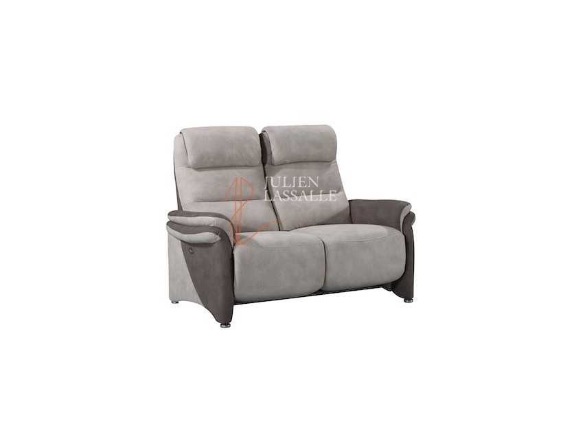 Canapé ou fauteuil de relaxation Plénitude micro peau mastic & brun taupé