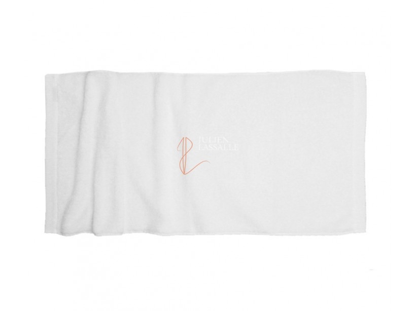 Serviette de toilette blanche 100% coton