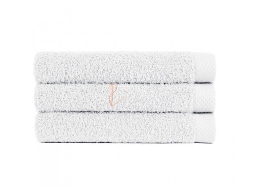 Serviette de toilette blanche 100% coton