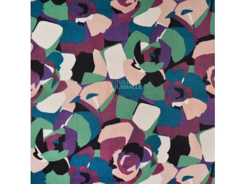 Tissu LUCY imprimé à motif fleurs - Casal