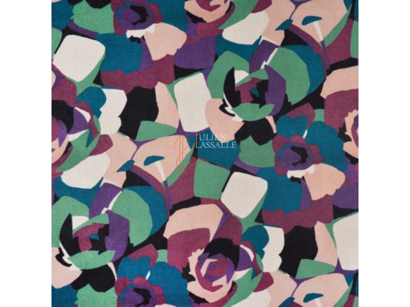 Tissu LUCY imprimé à motif fleurs - Casal