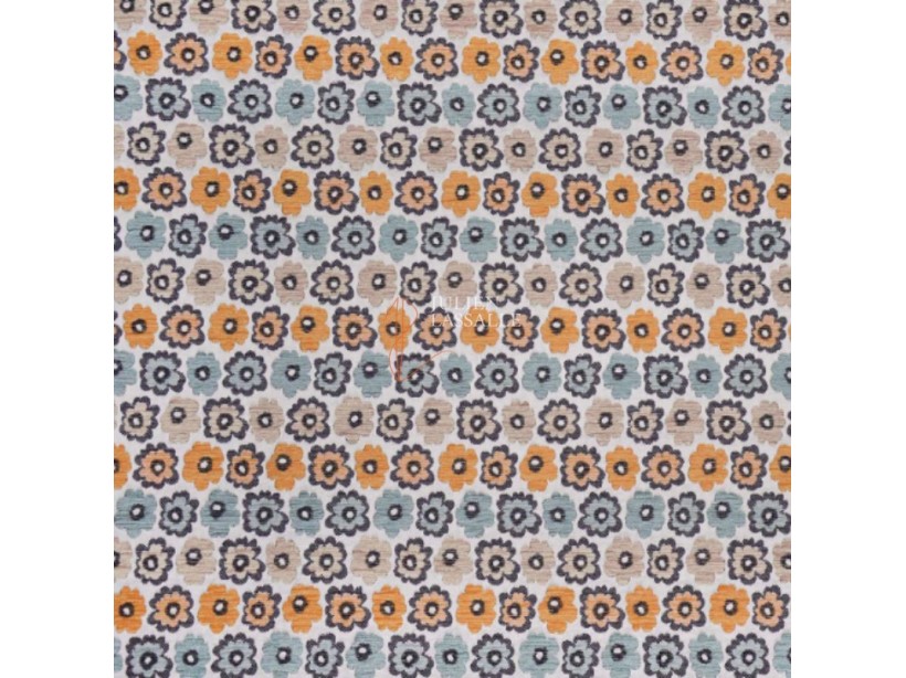 Tissu DAISY tissé à motif fleurs - Casal