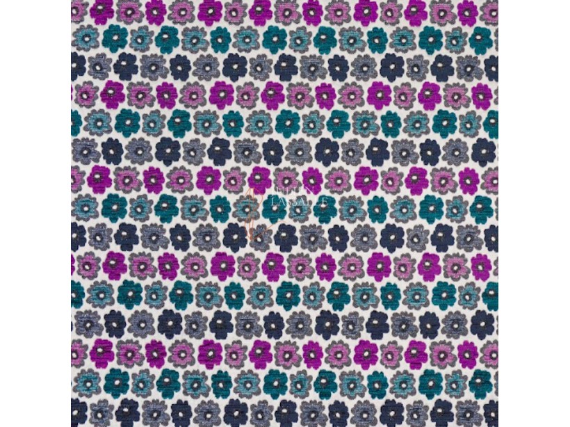 Tissu DAISY tissé à motif fleurs - Casal