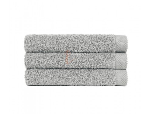 Serviette de toilette gris clair 100% coton