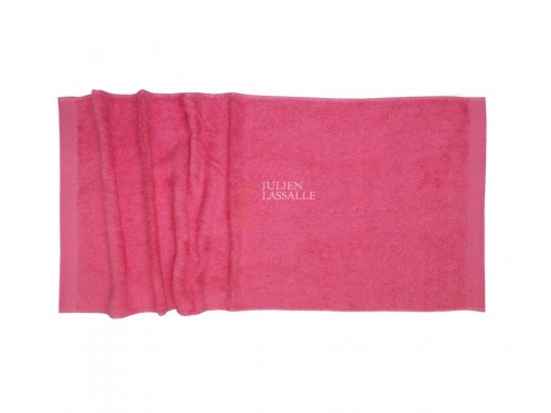 Serviette de toilette rose 100% coton