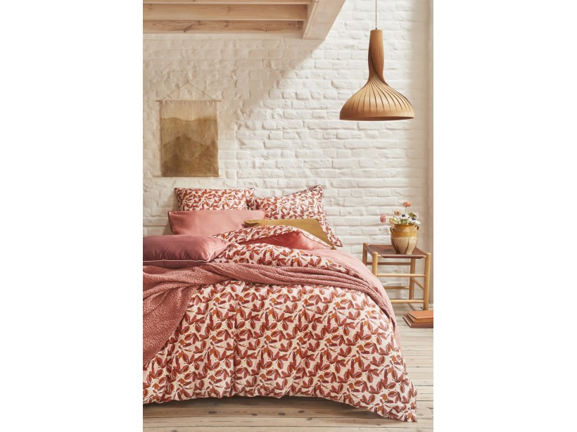 Parure de lit Allegoria en satin de coton imprimé