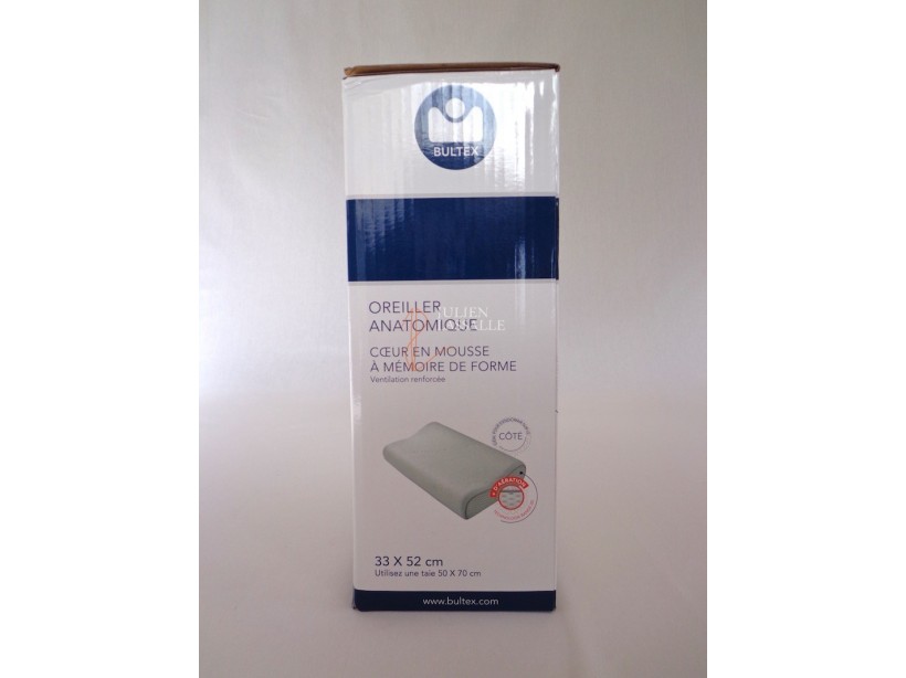 Oreiller anatomique Bultex en mousse à mémoire de forme