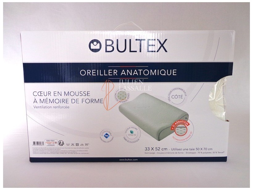 Oreiller Cervical en Mousse viscoélastique, Design anatomique