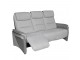 Canapé ou fauteuil de relaxation Plénitude tissu gris clair & gris foncé
