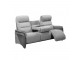 Canapé ou fauteuil de relaxation Plénitude tissu gris clair & gris foncé