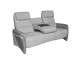 Canapé ou fauteuil de relaxation Plénitude tissu gris clair & gris foncé