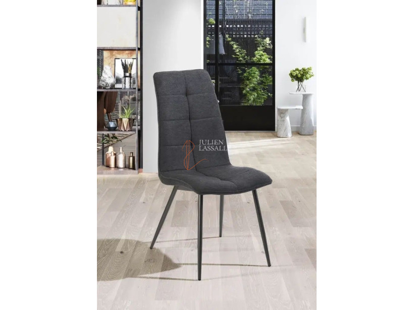 Lot de 2 chaises Océane Gris souris Girardeau