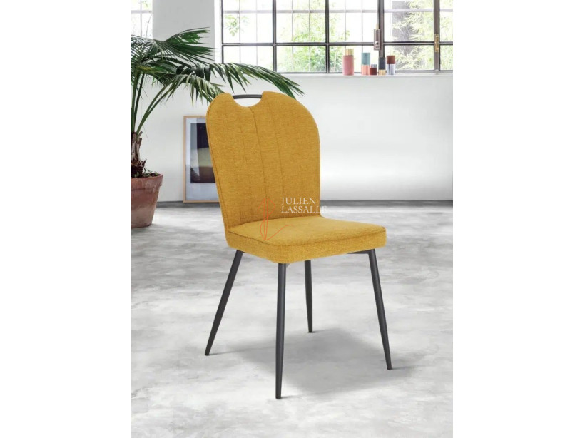 Lot de 2 chaises Salomé Jaune paille Girardeau