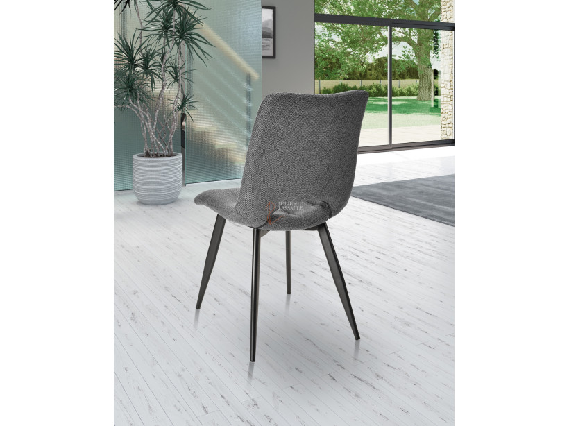Lot de 2 chaises Coralie Gris anthracite Girardeau