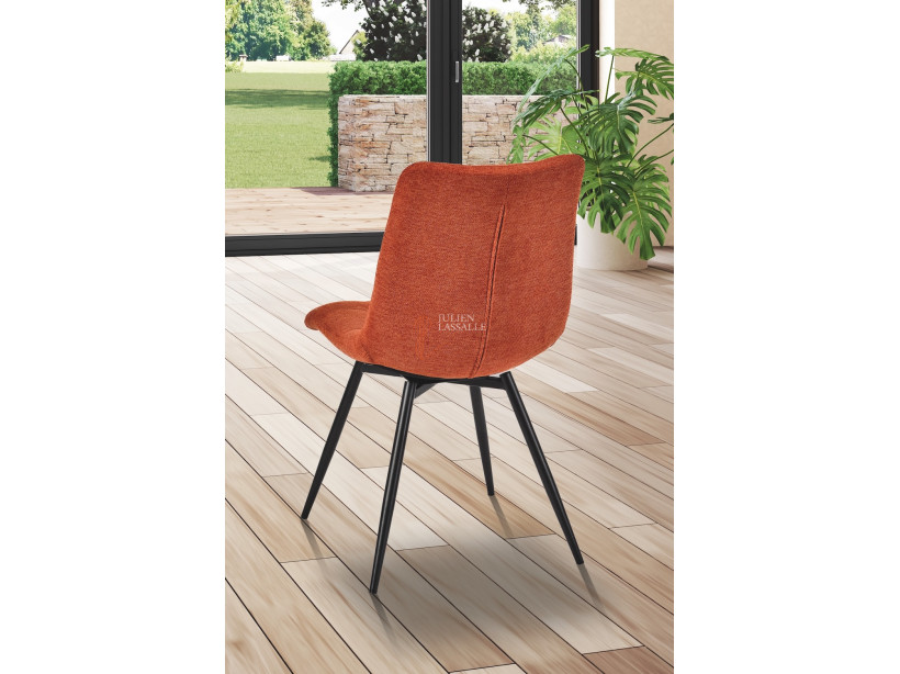 Lot de 2 chaises Angel'A Orange Citrouille Girardeau