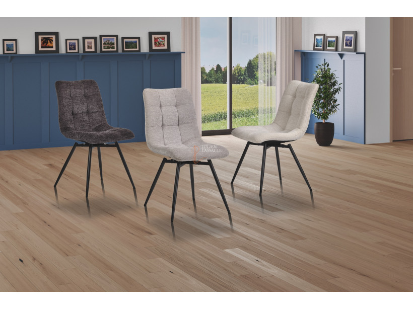 Lot de 2 chaises Angel'O Gris perle Girardeau