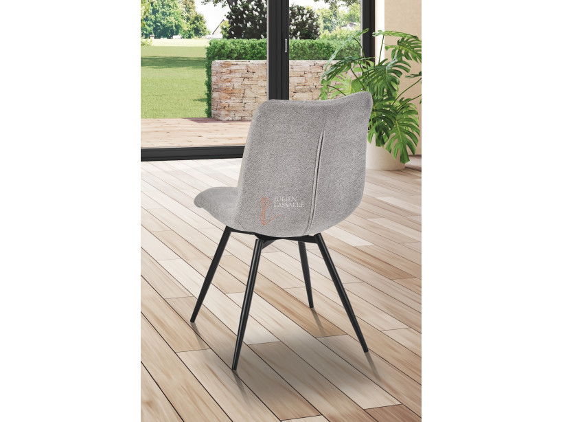 Lot de 2 chaises Angel'O Gris perle Girardeau