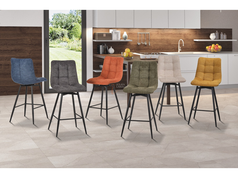 Lot de 2 chaises snack Angel'A Gris Anthracite Girardeau