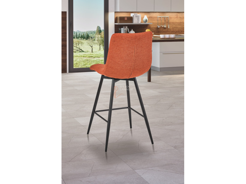Lot de 2 chaises snack Angel'A Orange citrouille Girardeau