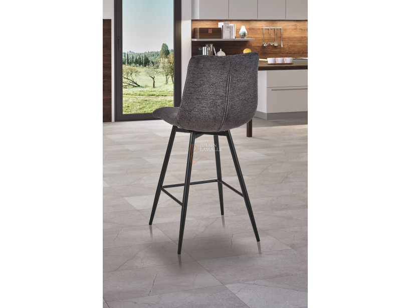 Lot de 2 chaises snack Angel'O Gris Anthracite Girardeau