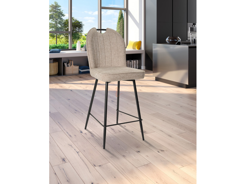 Lot de 2 chaises snack Salomé Beige sable Girardeau