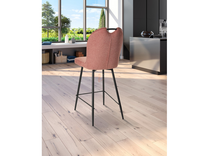 Lot de 2 chaises snack Salomé Rose saumon Girardeau