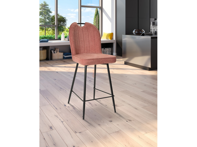 Lot de 2 chaises snack Salomé Rose saumon Girardeau